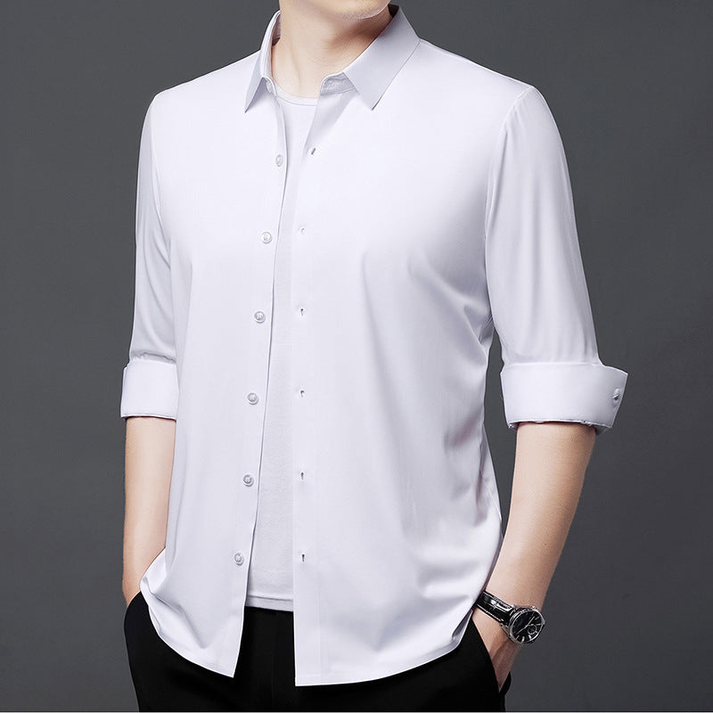 Elegantes Herren Langarmhemd atmungsaktiv Modern Slimfit
