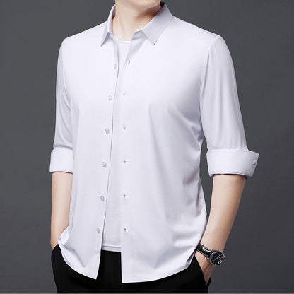 Elegantes Herren Langarmhemd atmungsaktiv Modern Slimfit