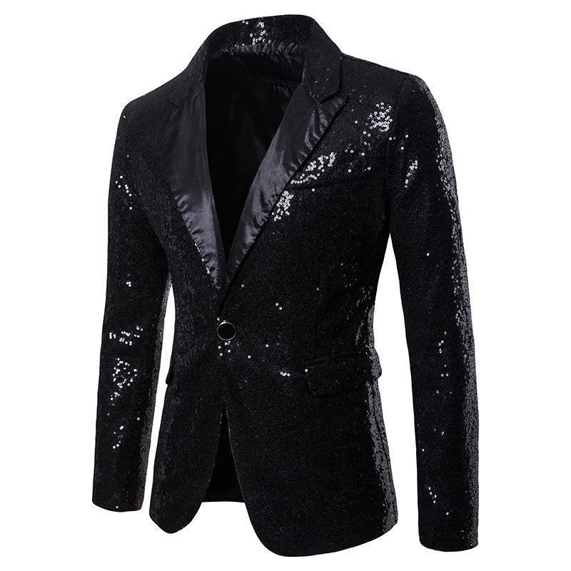 Herren Blazer Glitzernd Elegant Schnitt Modisch