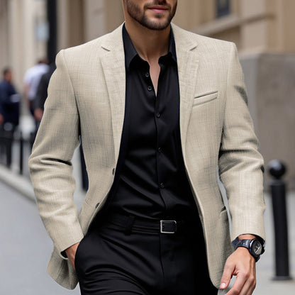 Herren Blazer Elegant Strukturiert Slim Fit - BerlinGlamour