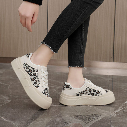 Damen Sneaker Animalprint Bequem Sportlich