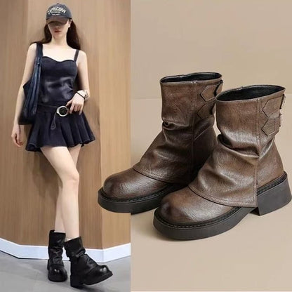 Damen Stiefeletten Komfortabel Moderner Stil