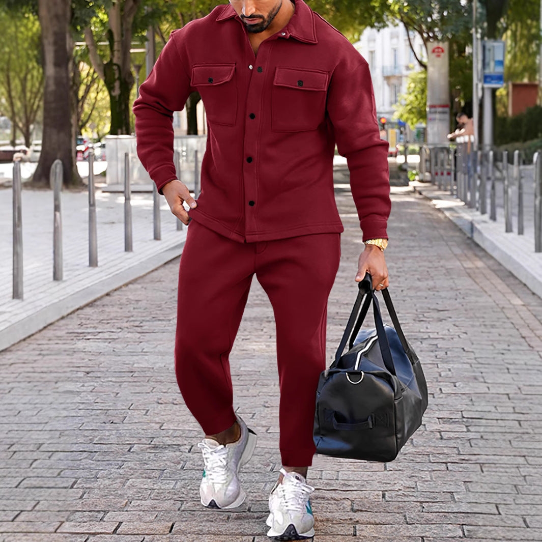 Herren Freizeitjacke Lässig Mit Taschen Bequem