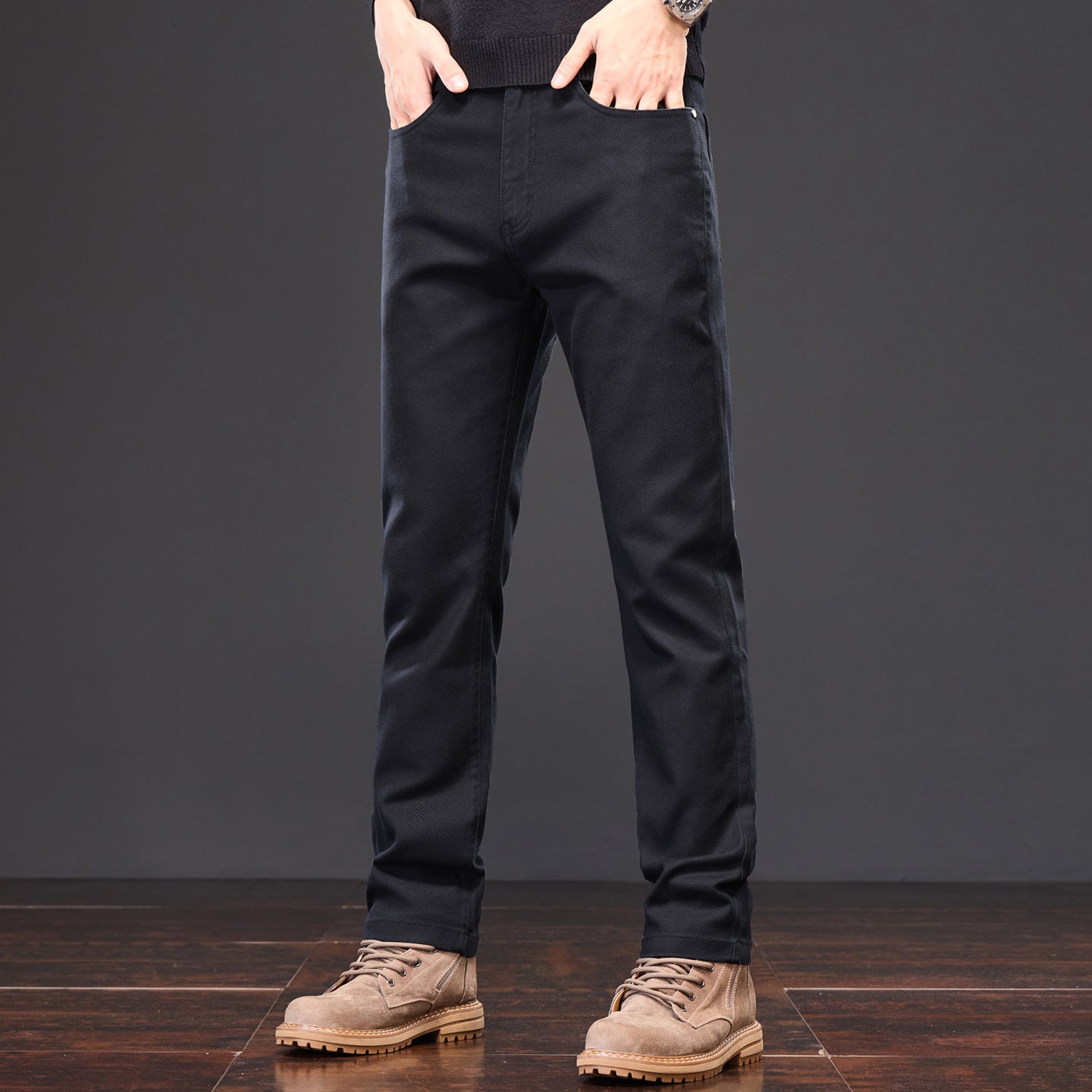 Herren Chino-Hose Elastisch Modern Bequem