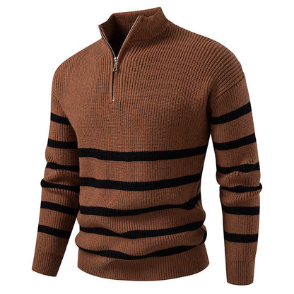 Herren Pullover Strick Modern Gestreift