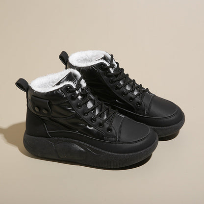 Damen Sneaker Warm Gefüttert High-Top Rutschfest