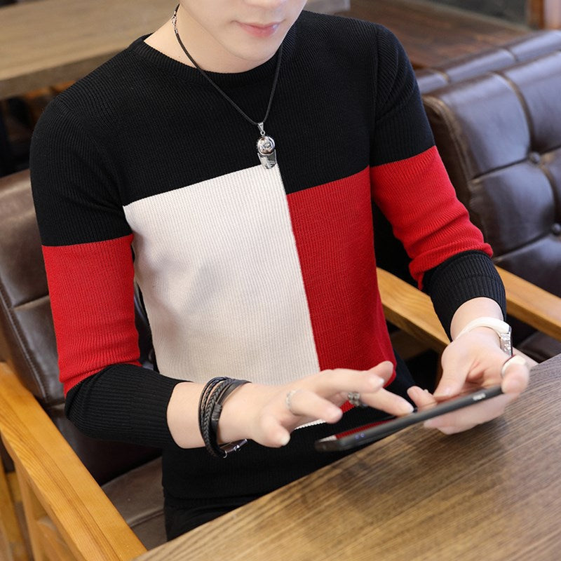 Herren Sweatshirt Moderne Geometrische Muster Trendy - BerlinGlamour