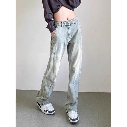 Herren Jeans Used Look Weite Bein Berlin Style