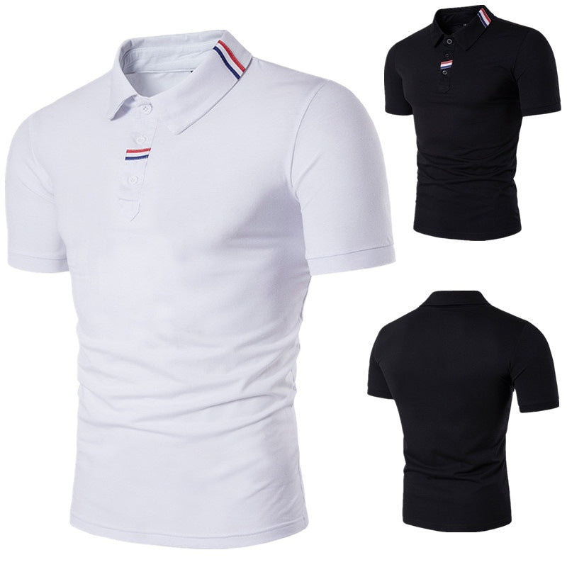 Herren Poloshirt Elegantes Design mit Knopfkragen Modern - BerlinGlamour