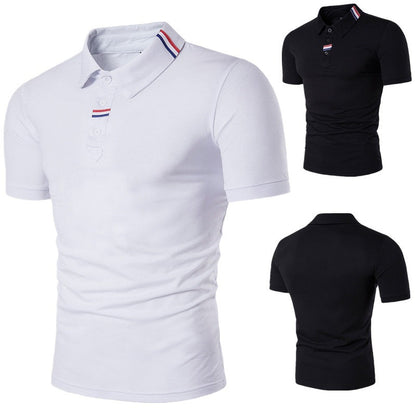 Herren Poloshirt Elegantes Design mit Knopfkragen Modern - BerlinGlamour
