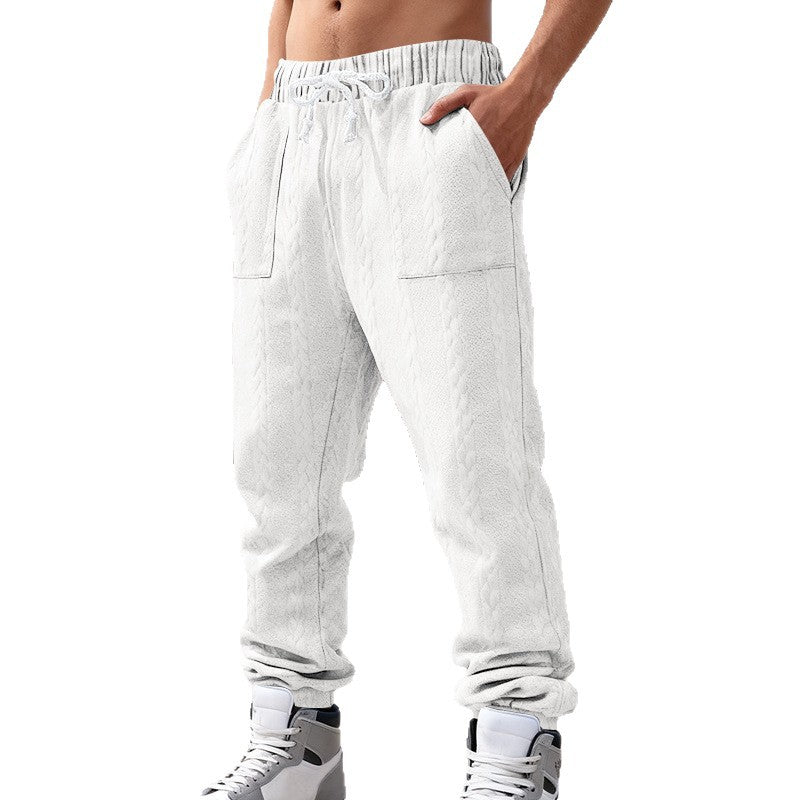 Herren Fleece Jogginghose Bequem Elastisch Mit Taschen