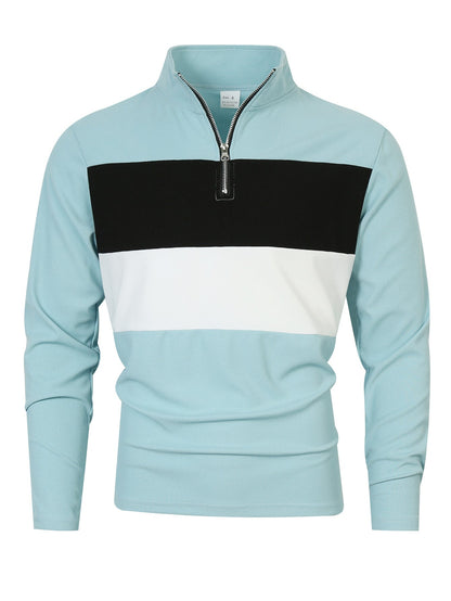Herren Pullover Modern Reißverschluss Freizeit Style