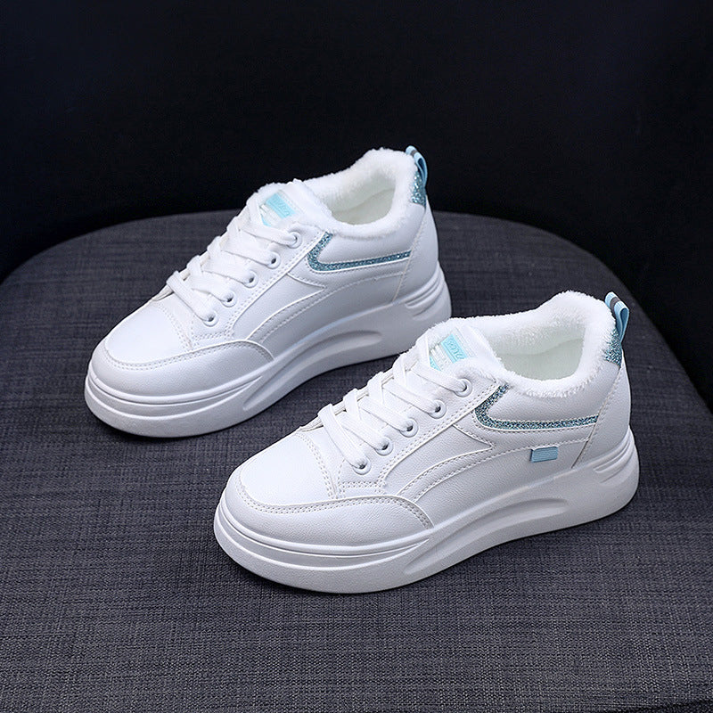 Damen Sneaker High-Top Warm Winter Schuhe Kuschelig Rutschfest