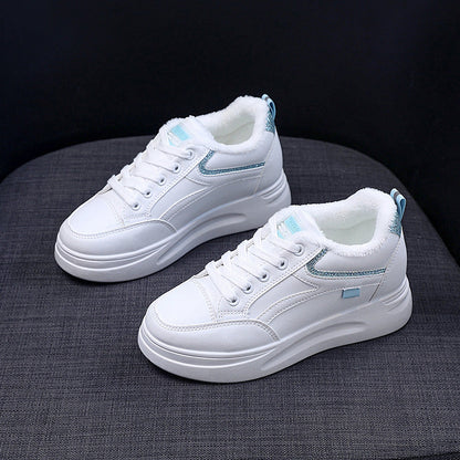 Damen Sneaker High-Top Warm Winter Schuhe Kuschelig Rutschfest