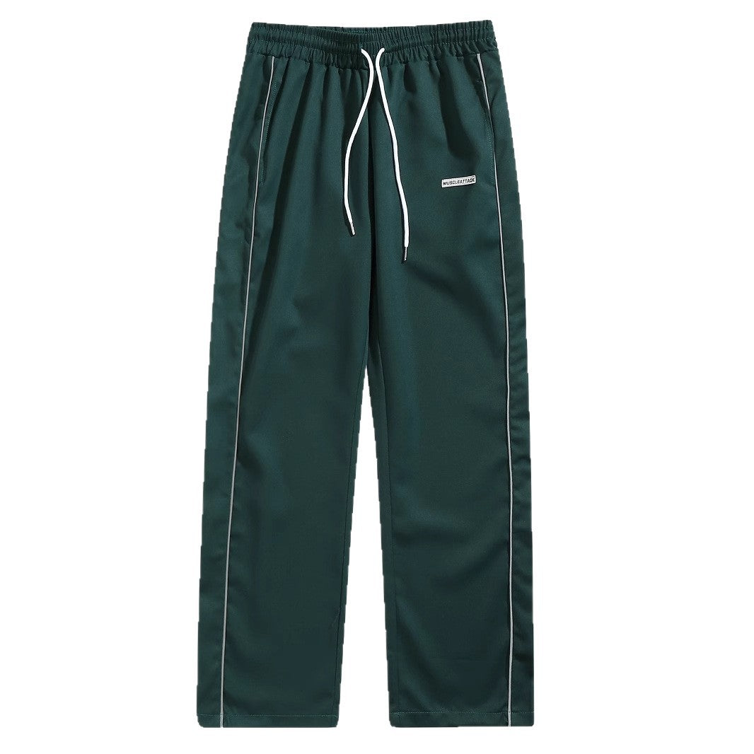 Herren Freizeithose mit verstellbarem Bund und Streifen Modern Sportlich