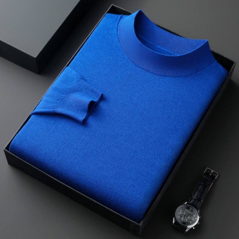 Eleganter Herren Pullover aus Baumwolle Fein Gestrickt
