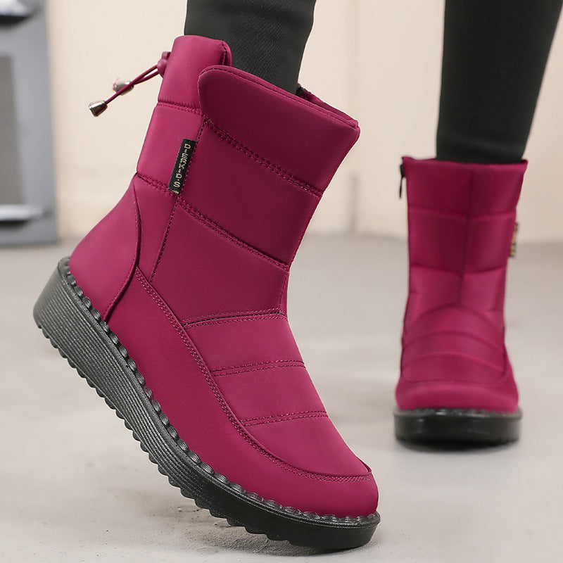 Damen Winterboots Warm Rutschfest Schnee Stiefel
