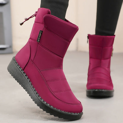 Damen Winterboots Warm Rutschfest Schnee Stiefel