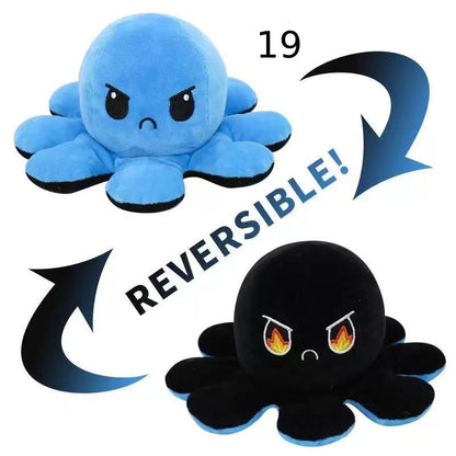 Reversibler Plüsch Octopus Kuscheltier Einzigartig