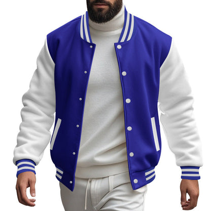 Herren Bomberjacke Modern mit Kontrastärmeln und Klassischem Design