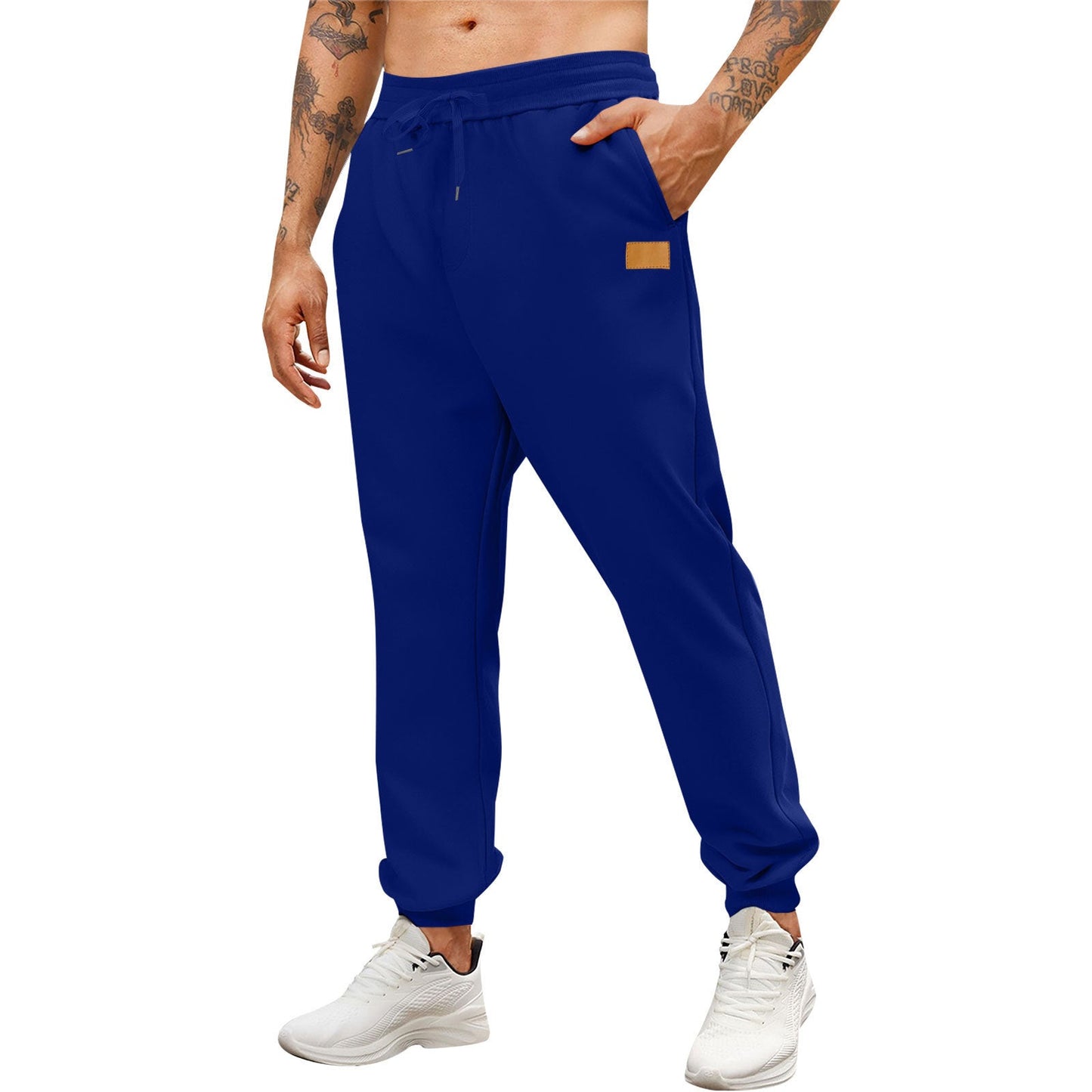 Herren Jogginghose Sportlich Mit Reißverschluss Taschen