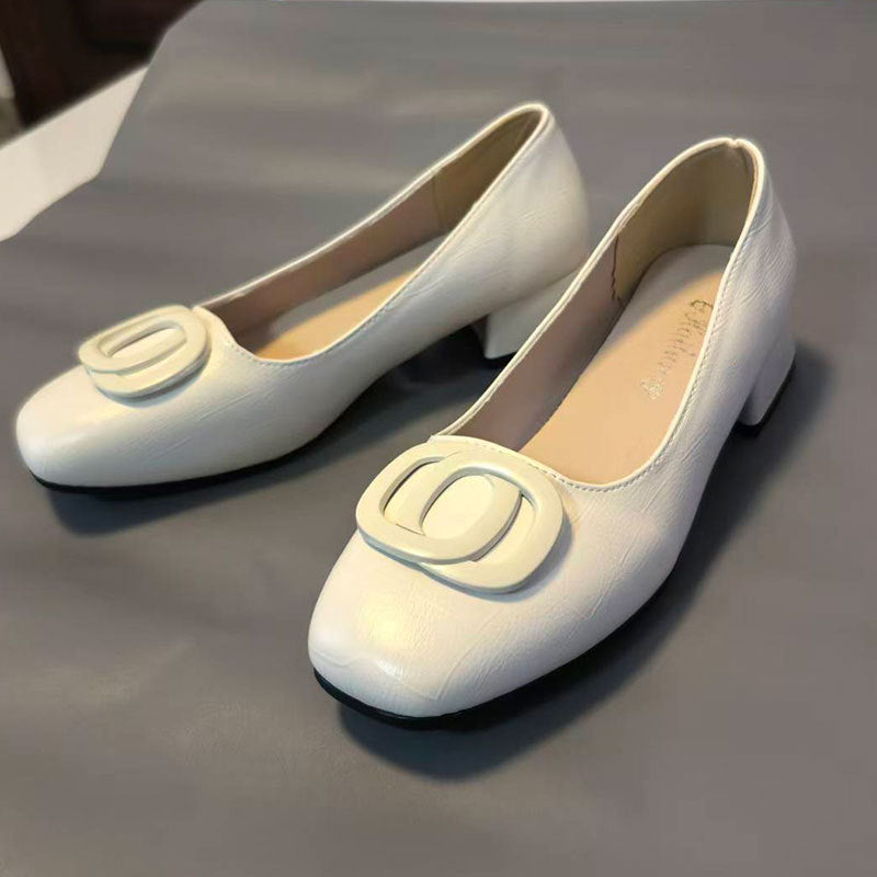Damen Pumps Elegante Schnalle mit Dekoration Damen Schuhe