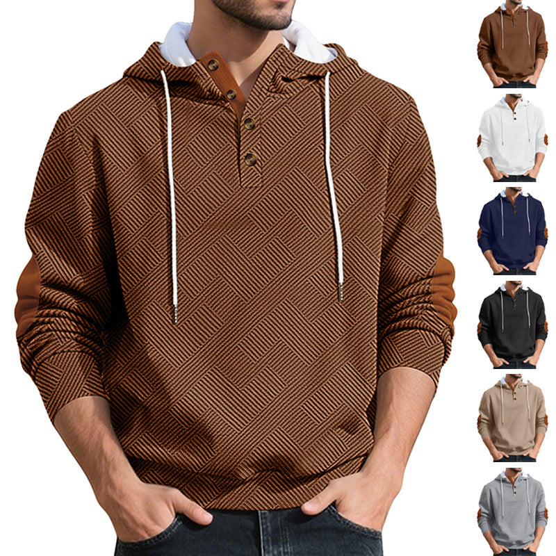 Herren Kapuzenpullover Modern Strukturiert Trendig - BerlinGlamour