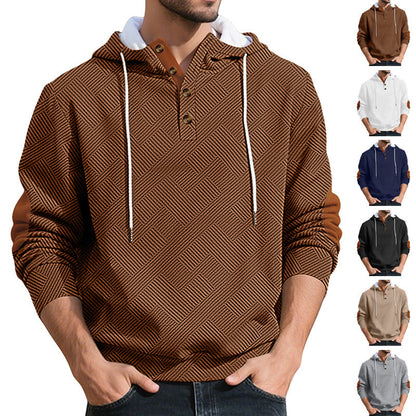 Herren Kapuzenpullover Modern Strukturiert Trendig - BerlinGlamour