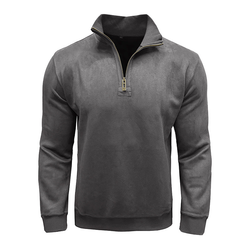 Modischer Stehkragenpullover Herren Trendy Übergröße