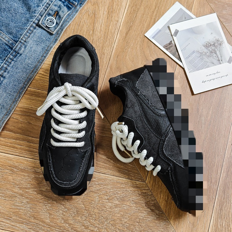 Damen Sneaker Hohe Plattform Atmungsaktiv Modisch