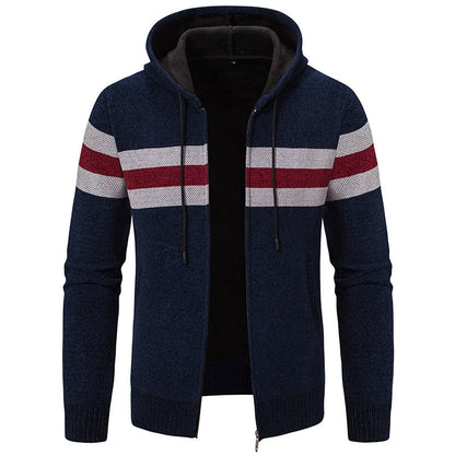 Herren Kapuzenjacke Modisch Strukturiert Elegant