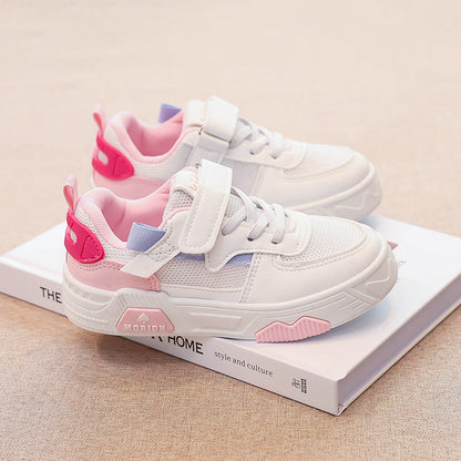 Damen Sneaker Atmungsaktiv Klett Schuhe Bequem