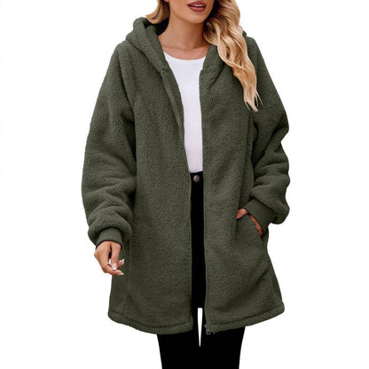 Damen Fleecejacke Oversized Warm und Kuschelig - BerlinGlamour