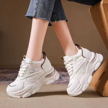 Damen Sneaker Modisch Sportlich Weißen Style