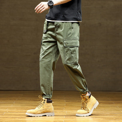 Herren Cargo-Hose Praktisch mit verstellbarem Bund und vielen Taschen