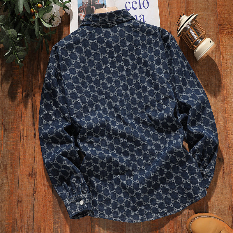Herren Denim-Jacke Modisch Oversized Trendig