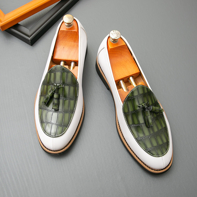 Damen Mokassins Elegante Leder Schuhe mit Quasten Detail - BerlinGlamour