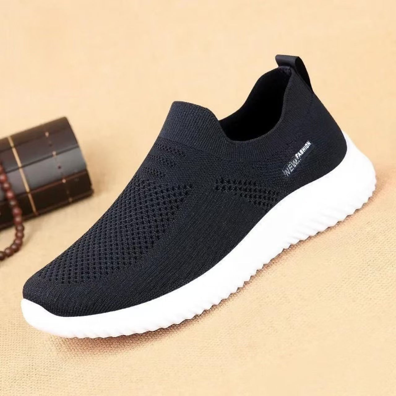 Damen Stricksneaker Leicht Atmungsaktiv Sportlich - BerlinGlamour