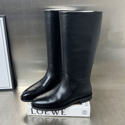 Damen Stiefel Leder Elegant Schnürsenkel Hochwertig