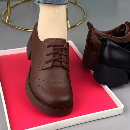 Damen Schnürschuhe Komfortabel Rutschfest Modern