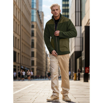 Herren Fleecejacke Flauschig Warm