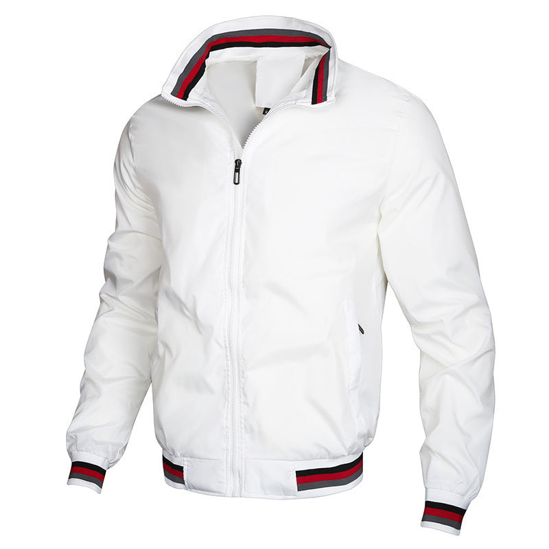 Herren Übergangsjacke Sportlich Modern Schwarz