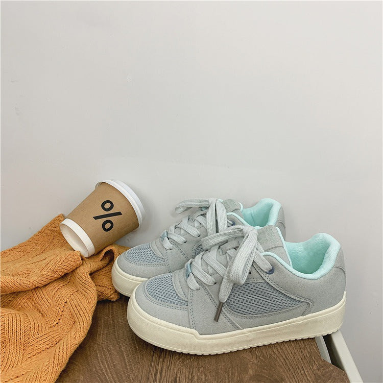 Damen Sneaker Minimalistisch Atmungsaktiv Komfortabel