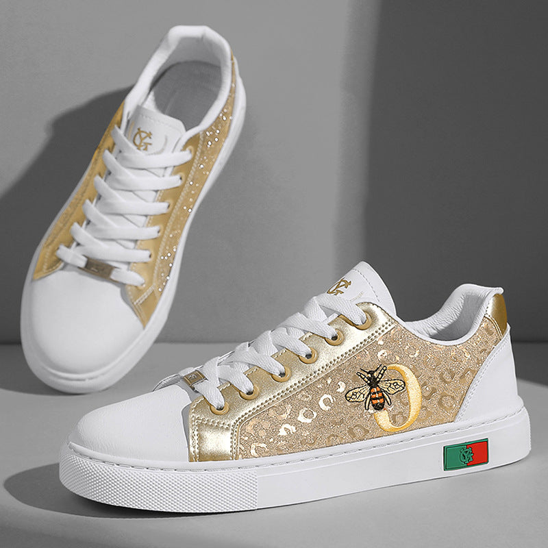 Damen Sneaker Bienen Motiv Heidi Mode Schuhe