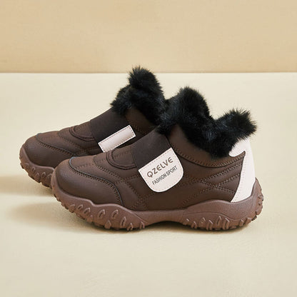Damen Winterstiefel Sportlich Warm Flauschig Rutschfest