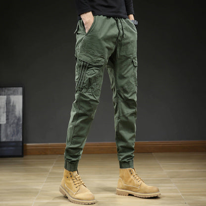 Herren Cargohose Urban Style Modern Schwarz