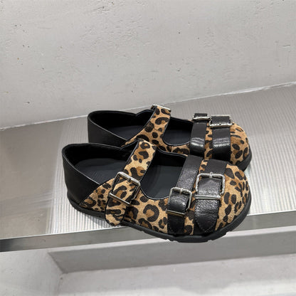 Damen Ballerinas Bequem Verstellbar Schnalle Comfort Schuhe