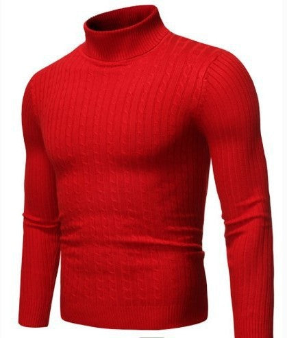 Herren Rollkragenpullover Feinripp Hochwertig Elegannt