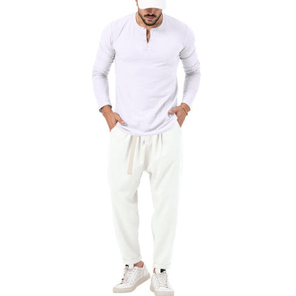 Herren Jogginganzug Bequem Langarmshirt und Hose