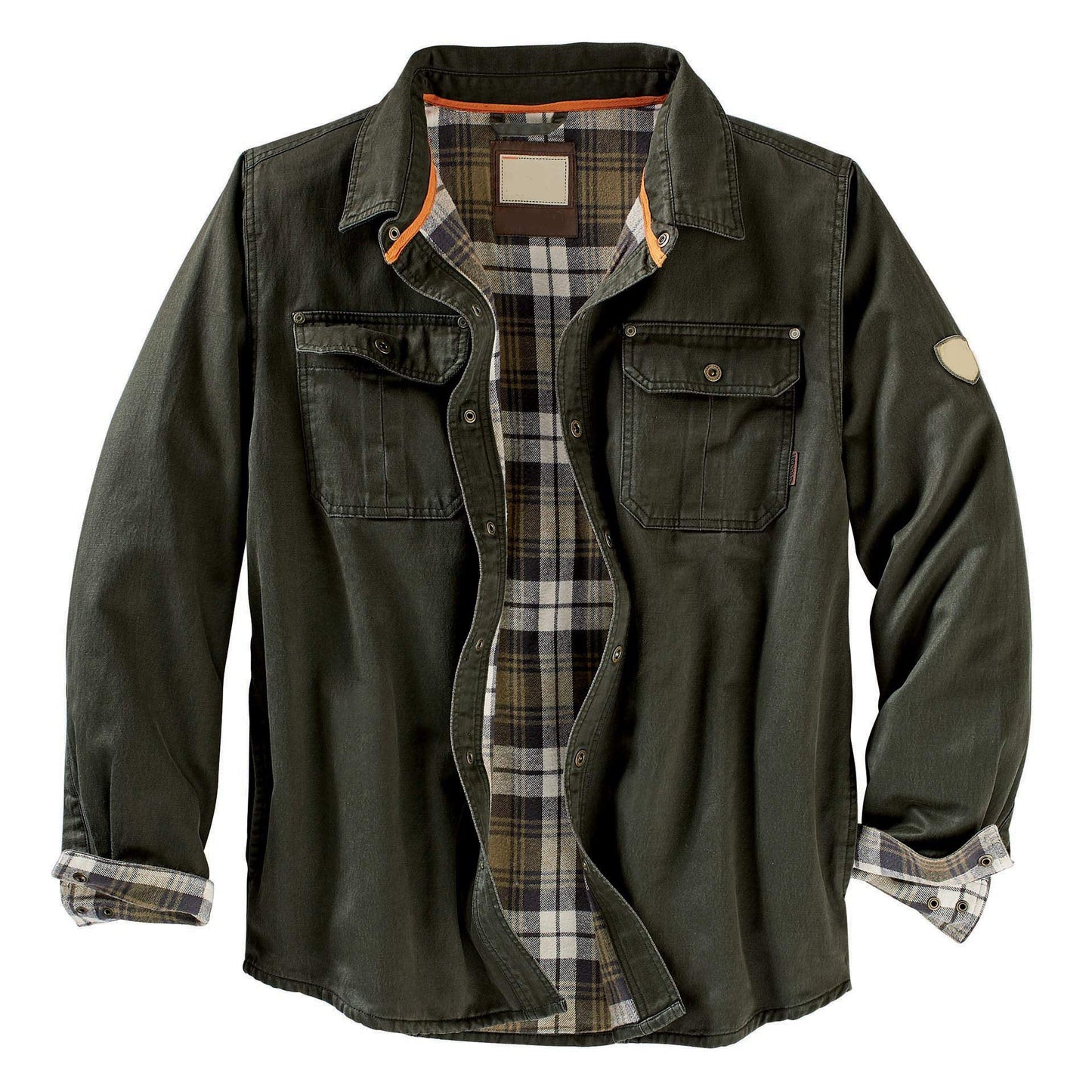 Herren Hemdjacke kariert mit Brusttaschen Modern